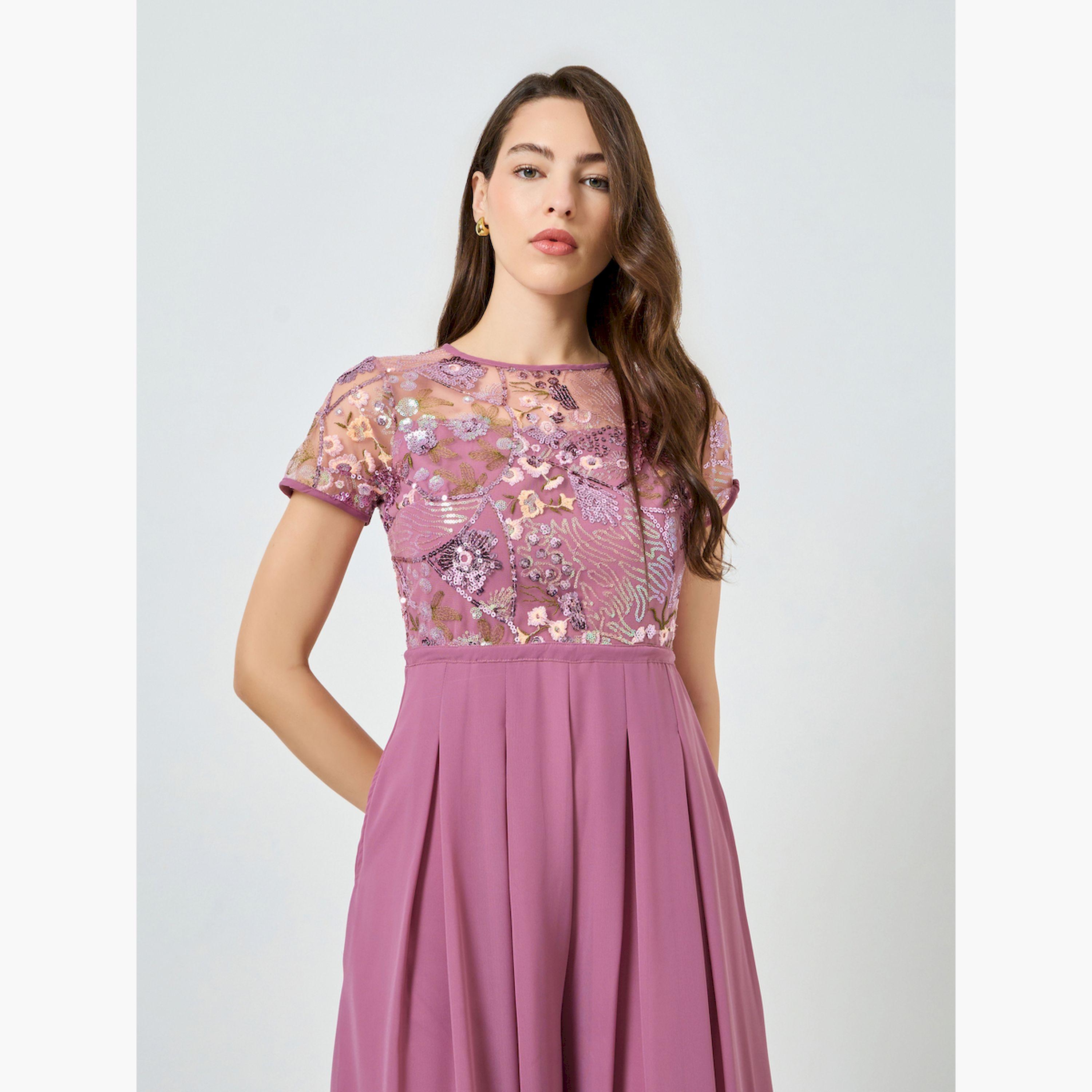 جمبسوت بأرجل واسعة منمق بالترتر-women-clothing-jumpsuits-image-2