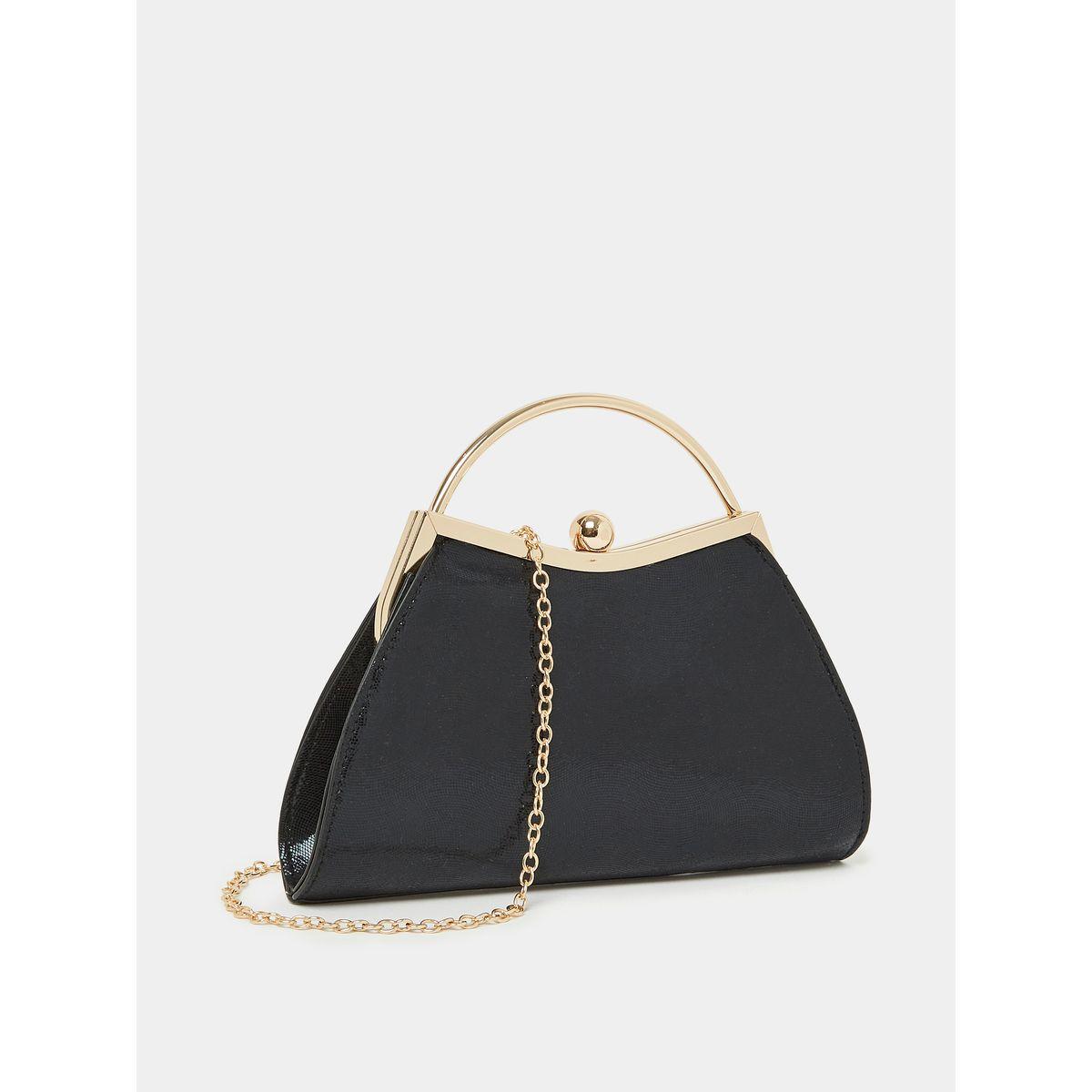 Styli Textured Top Handle Clutch Bag-women-bagsandwallets-handbags-image-1