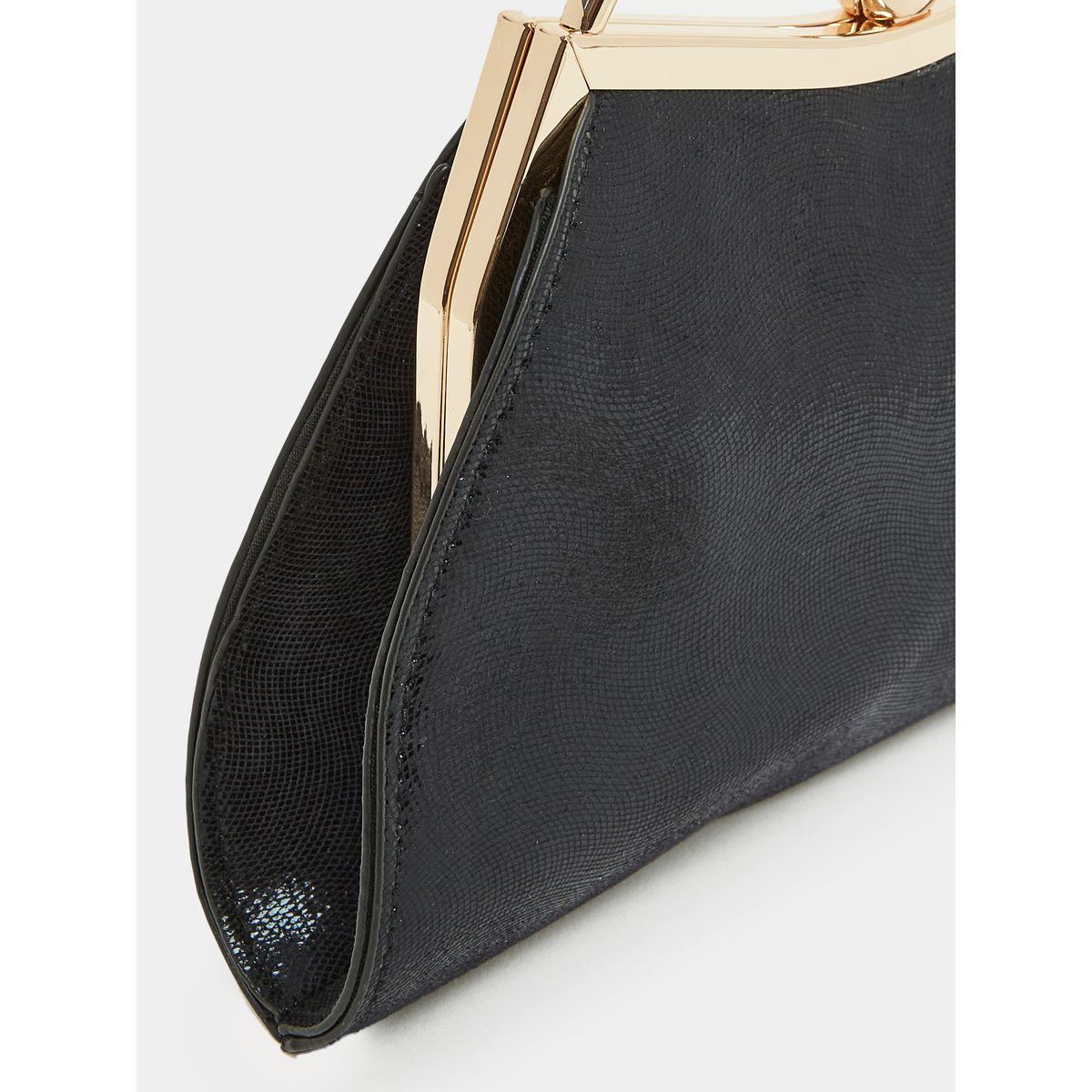 Styli Textured Top Handle Clutch Bag-women-bagsandwallets-handbags-image-2