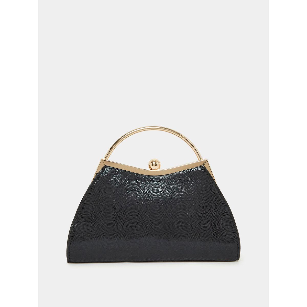 Styli Textured Top Handle Clutch Bag-women-bagsandwallets-handbags-image-3