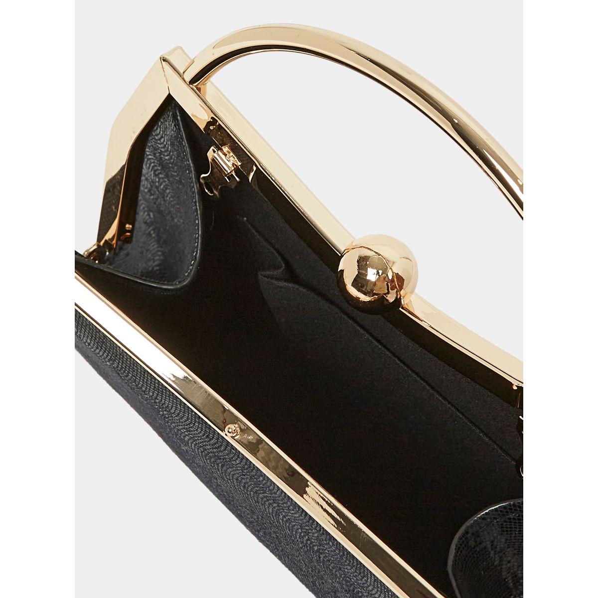 Styli Textured Top Handle Clutch Bag-women-bagsandwallets-handbags-image-4