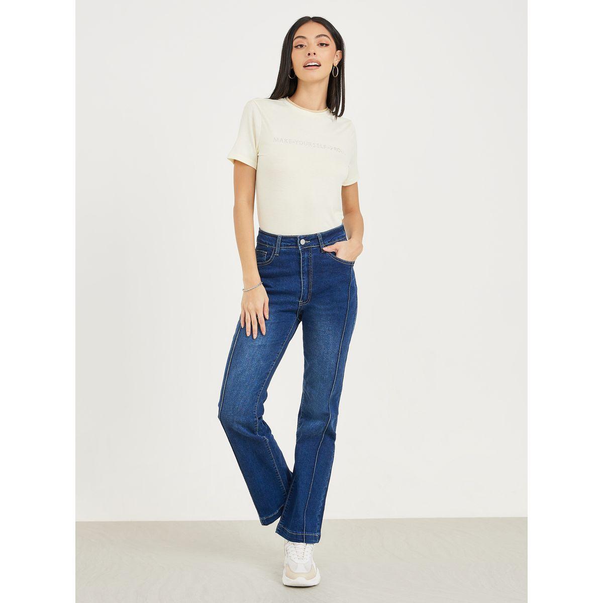 تيشيرت بقصة عادية واكمام قصيرة-women-clothing-tshirts-image-3