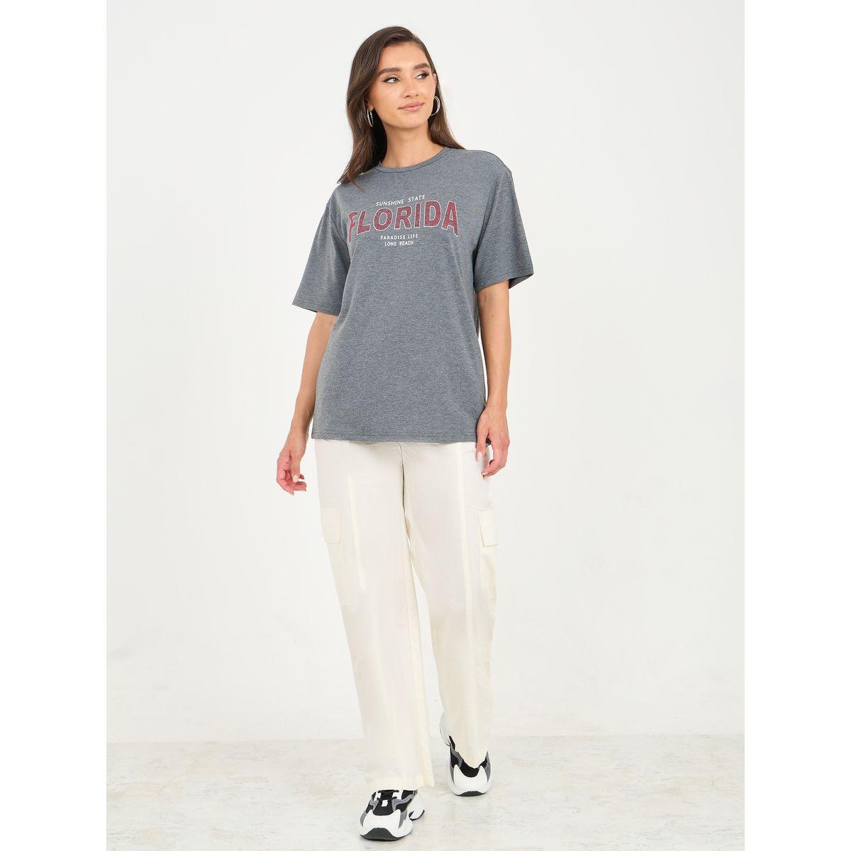 Styli Oversized Florida Embellished T-shirt-women-clothing-tshirts-image-2