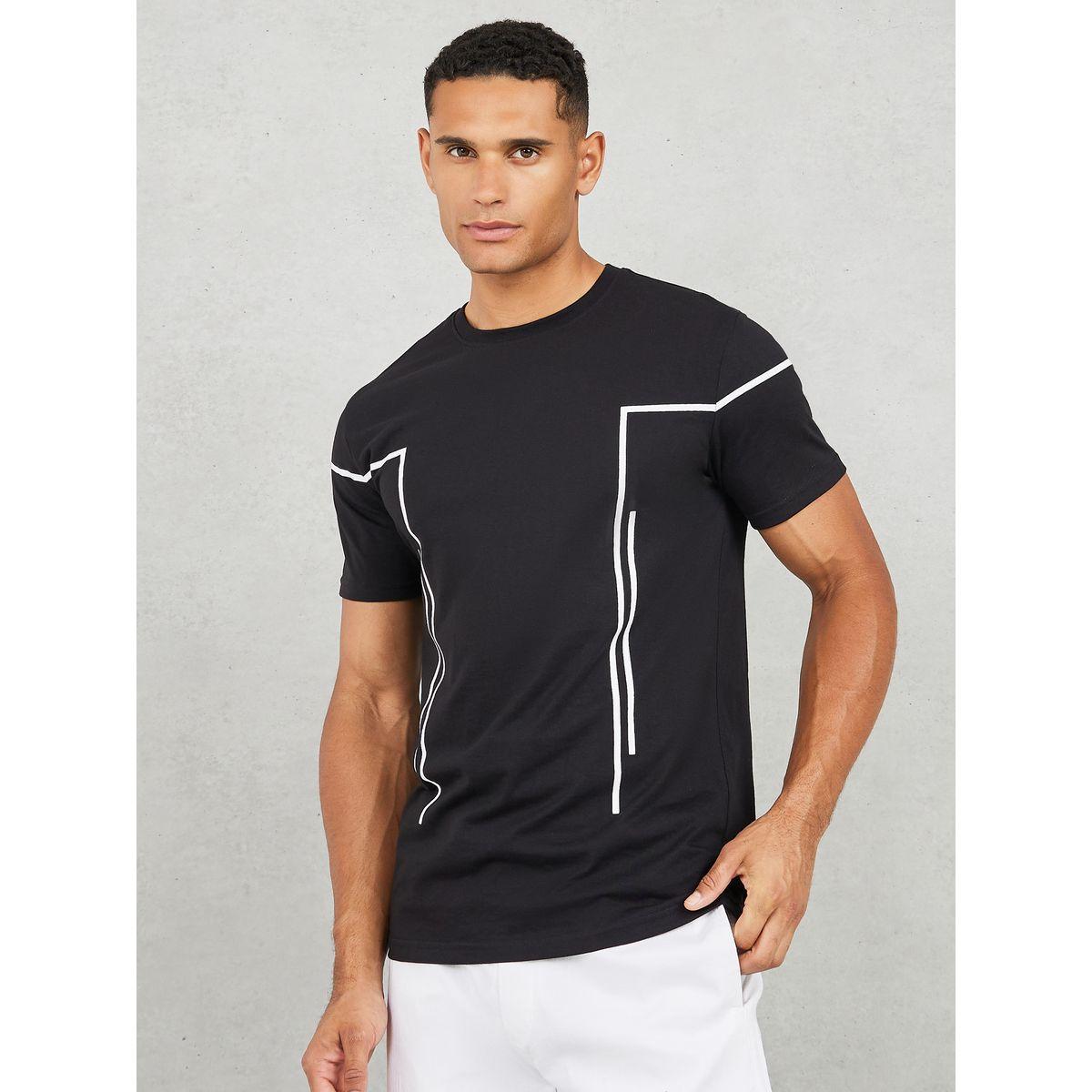 Styli Contrast Placement Print Regular Fit T-shirt-men-clothing-tshirtsandpolos-tshirts-image-1