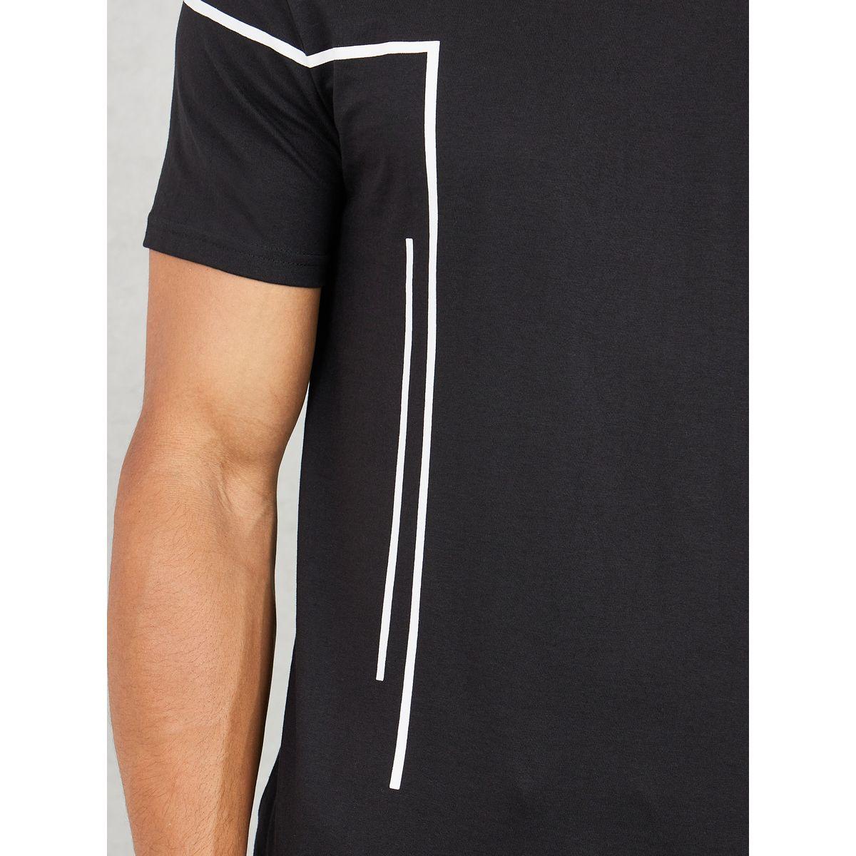 تيشيرت بطبعة بليسمنت وقصة عادية-men-clothing-tshirtsandpolos-tshirts-image-3