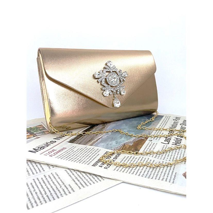 Styli EmbelliShed Patch Metallic Clutch Bag-women-bagsandwallets-handbags-image-2