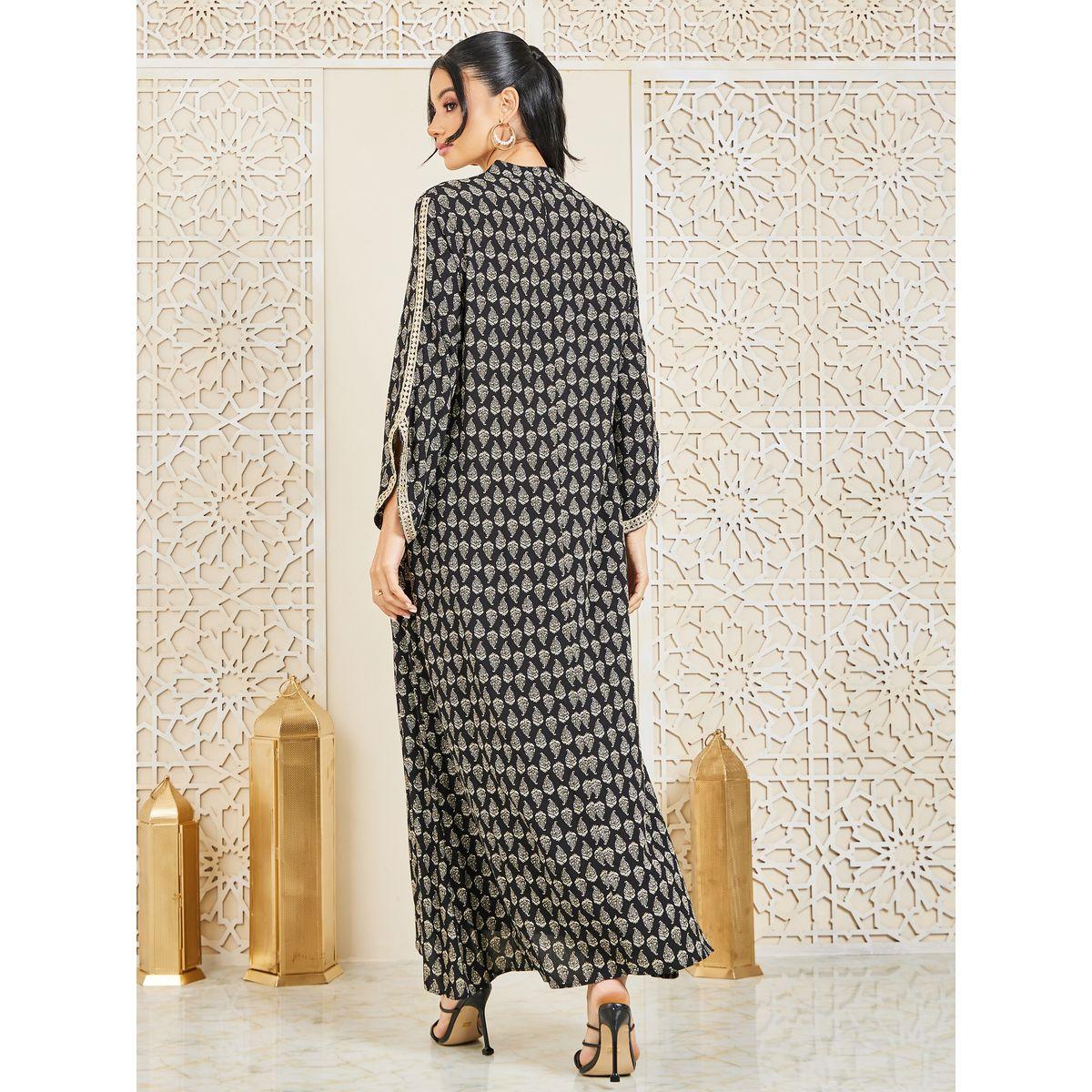 جلابية مطبعة بالكامل بتفاصيل دانتيل-women-arabicclothing-jalabiyas-image-4