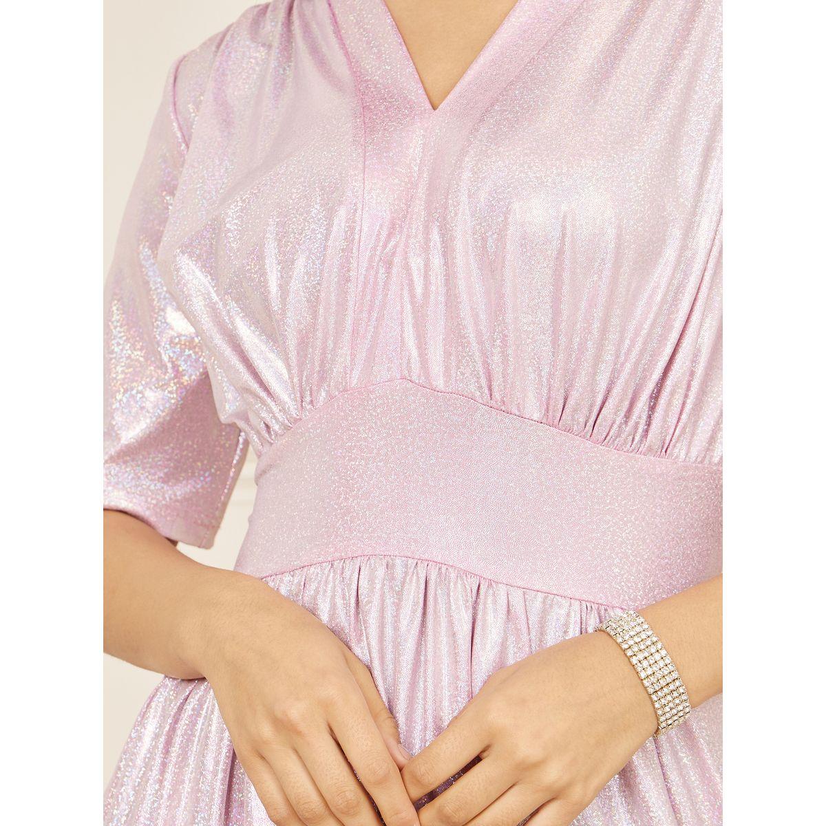 Styli Shiny Tassel Hem A-Line Midi Dress-women-clothing-dresses-image-3