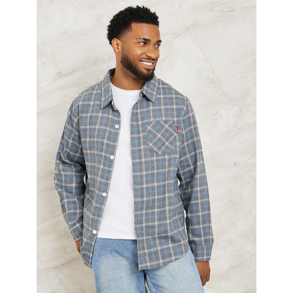 شاكيت كاروهات واسع مع جيب-men-clothing-shirts-image-4