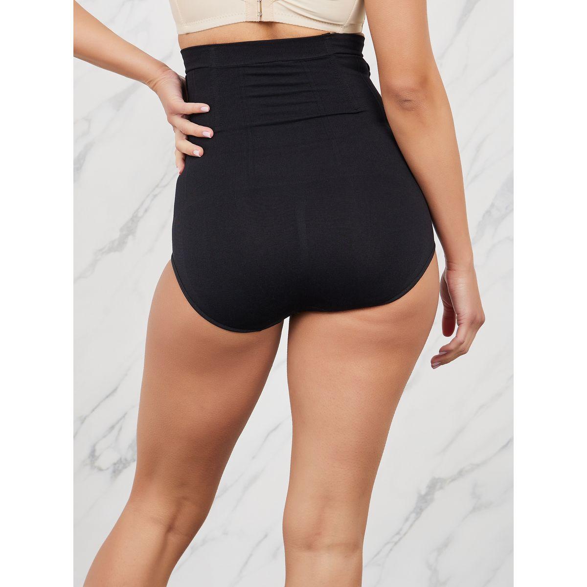 سروال داخلي بنمط ضاغط مع عين وخطاف للغلق-women-clothing-lingerie-shapewear-image-4