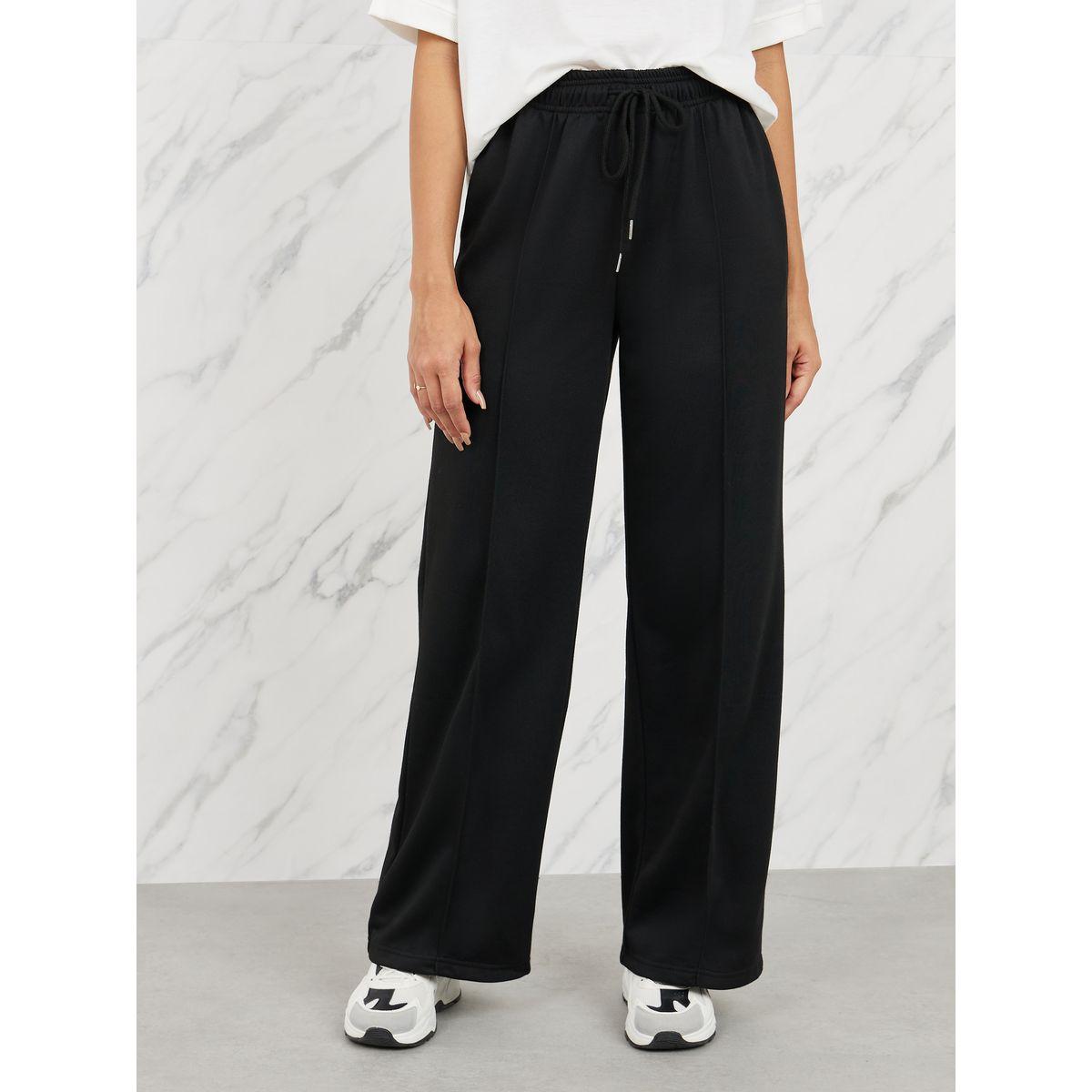 جوغر بارجل واسعة مع رباط خصر-women-clothing-bottoms-joggers-image-1