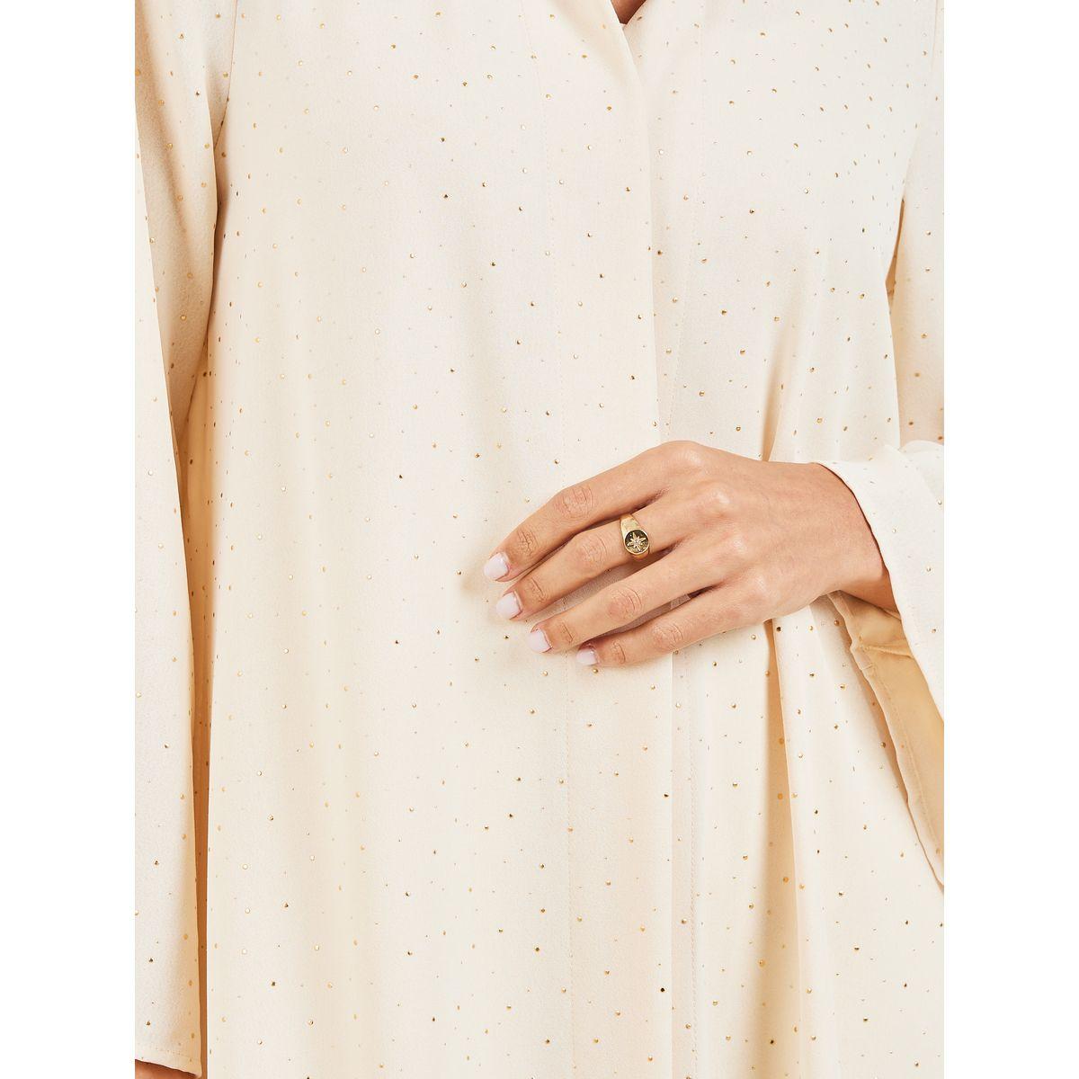 Styli Spot Print Collared Abaya-women-arabicclothing-abayas-image-3
