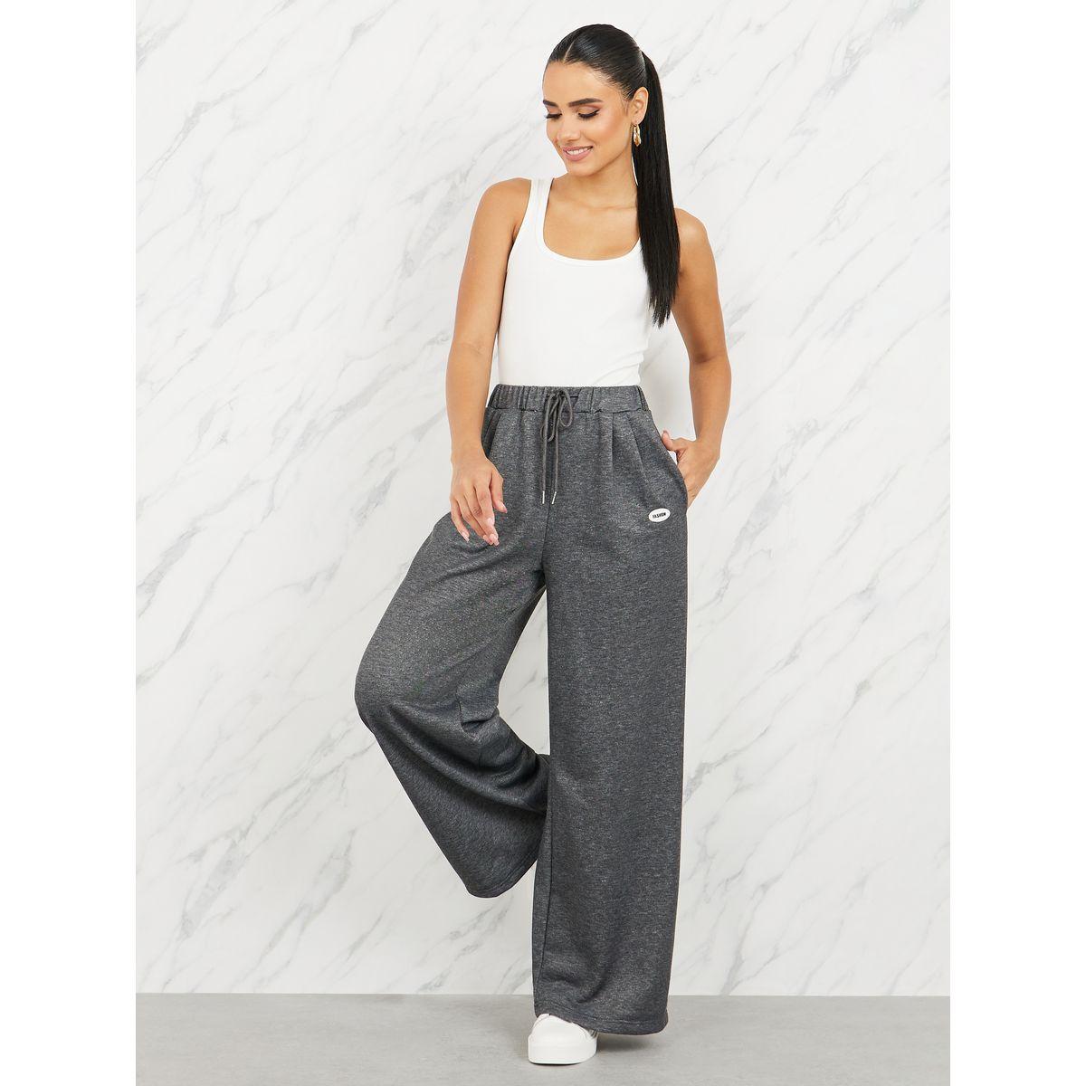 جوغر ميلانج بقصة سكاتر ورباط خصر-women-clothing-bottoms-joggers-image-2