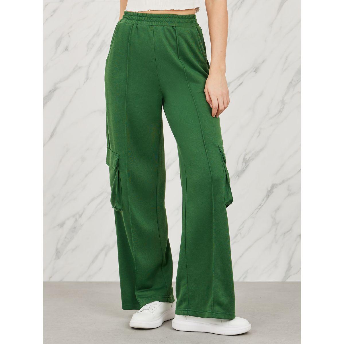 Styli High Rise Cargo Open Hem Joggers-women-clothing-bottoms-joggers-image-1