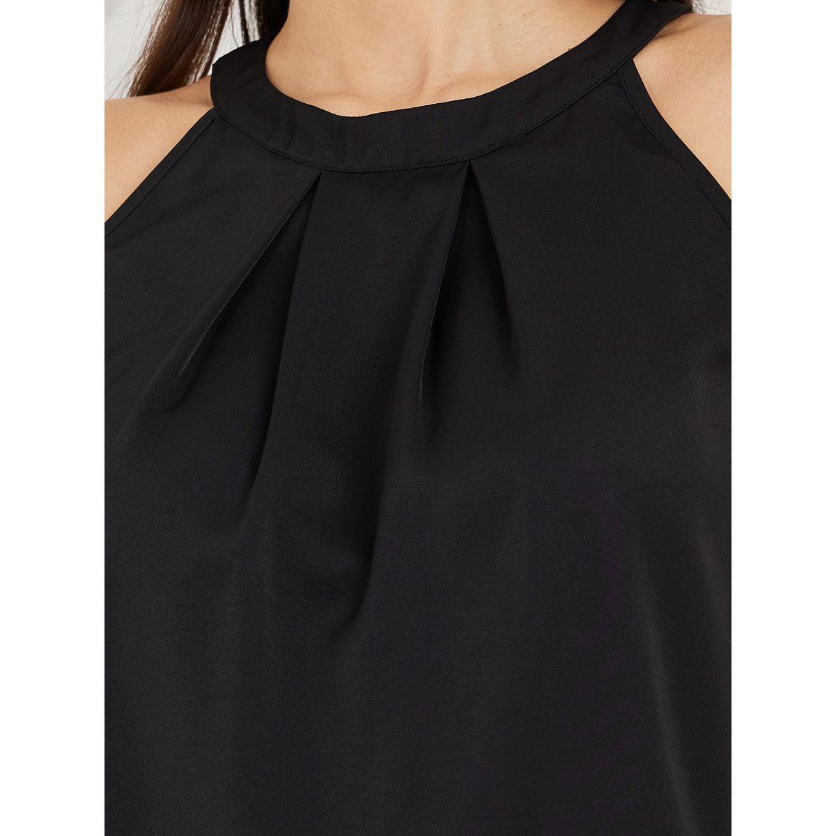 Styli Pleated Halter Neck Top-women-clothing-shirtsandblouses-blouses-image-4