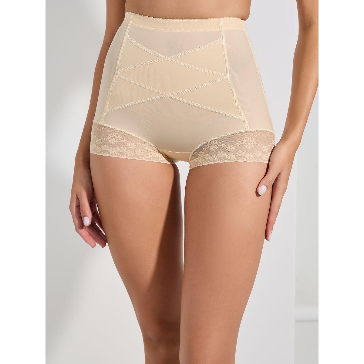 سروال داخلي بنمط مشد للجسم بخصر عالي-women-clothing-lingerie-shapewear-image-2