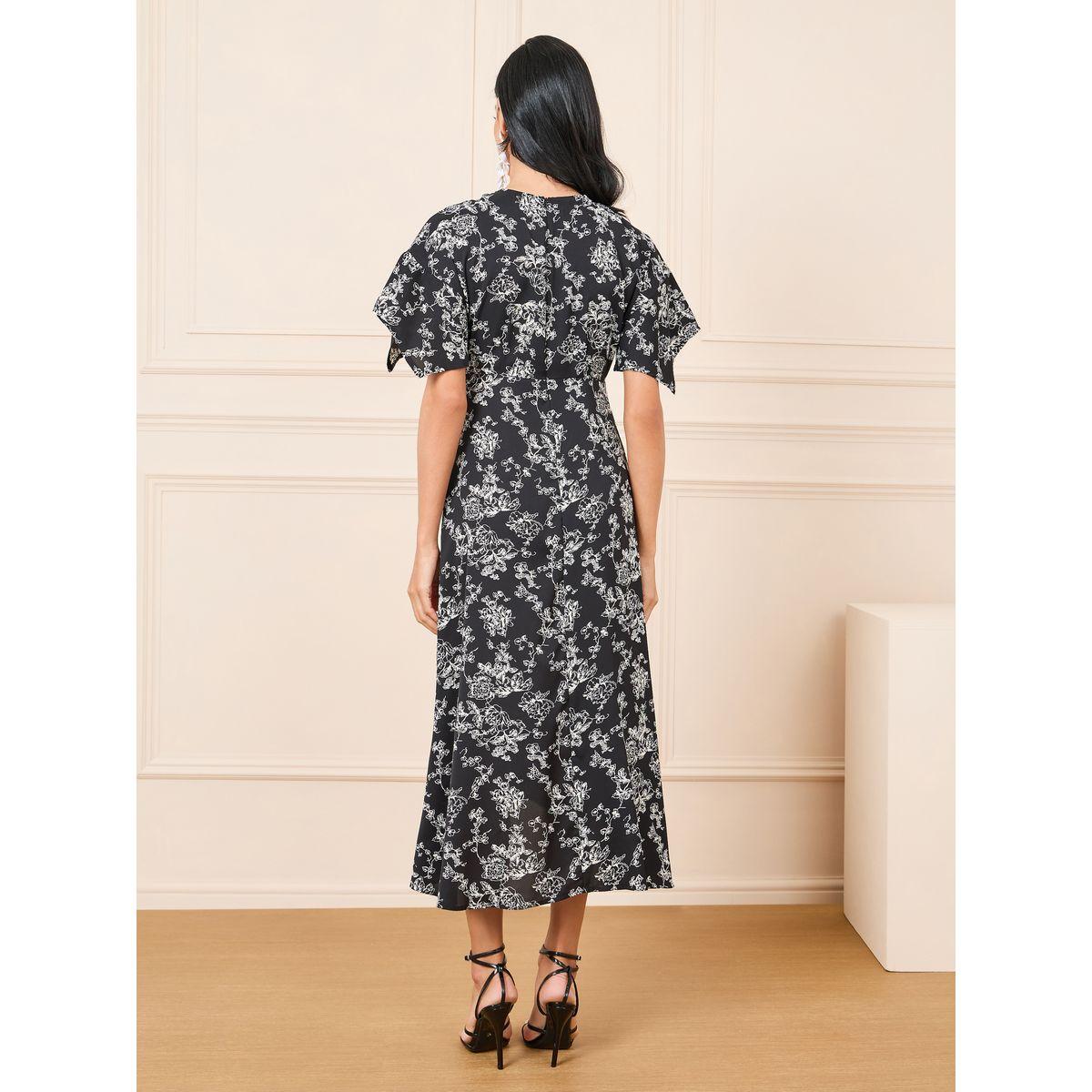 فستان ميدي بحافة غير متماثلة الطول-women-clothing-dresses-image-4