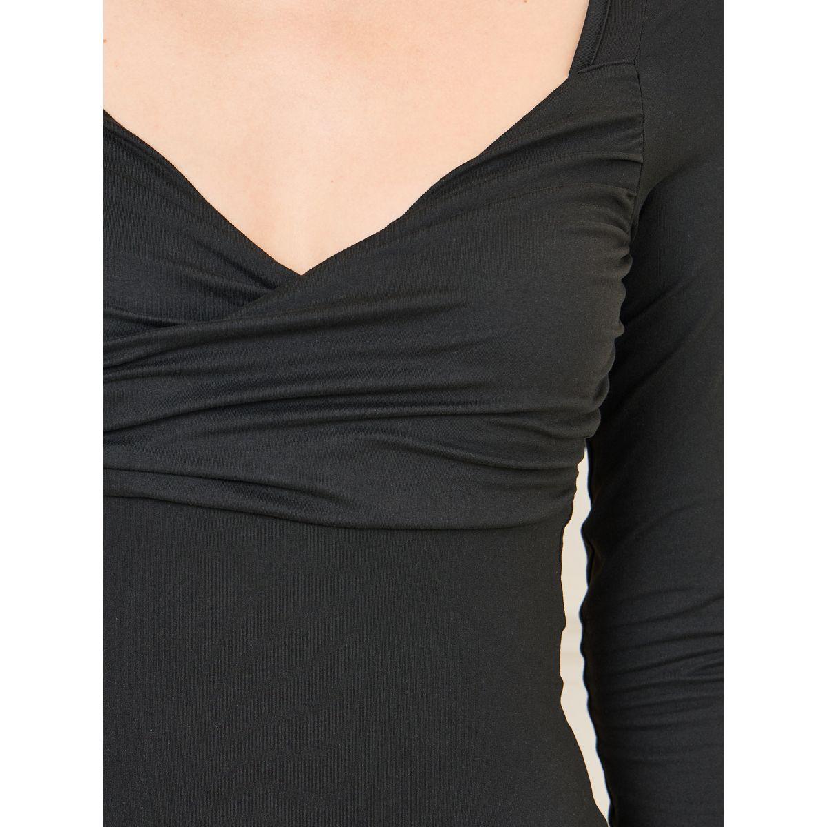 بودي سوت بياقة على شكل قلب-women-clothing-tshirts-image-4