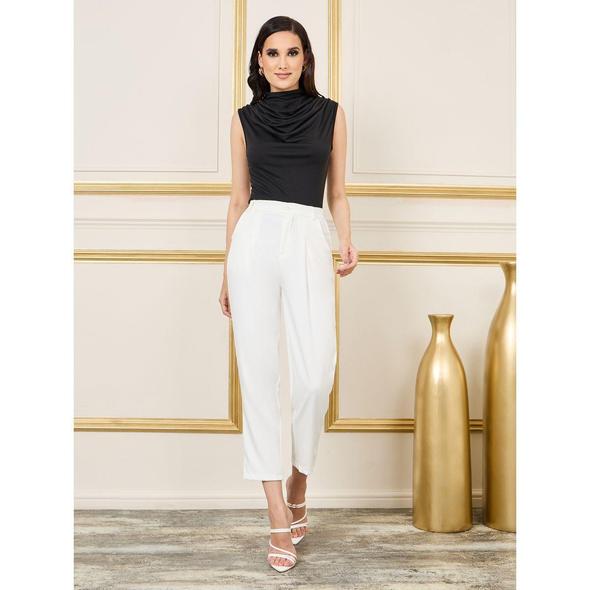 Styli Solid Sleeveless Cowl Neck Knit Top-women-clothing-shirtsandblouses-blouses-image-2