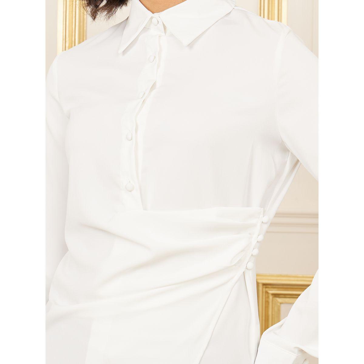 بلوزة بياقة وكسرات مع ازرار-women-clothing-shirtsandblouses-blouses-image-3