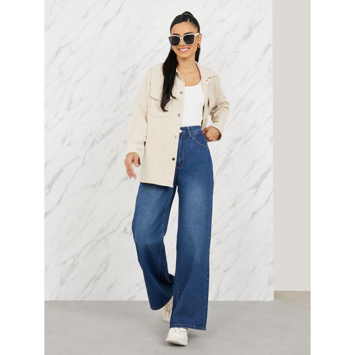 Styli High Rise Mid Wash Flared Jeans-women-clothing-bottoms-jeans-image-2