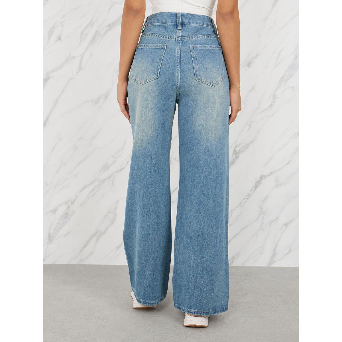 جينز بارجل واسعة وخصر مرتفع-women-clothing-bottoms-jeans-image-4