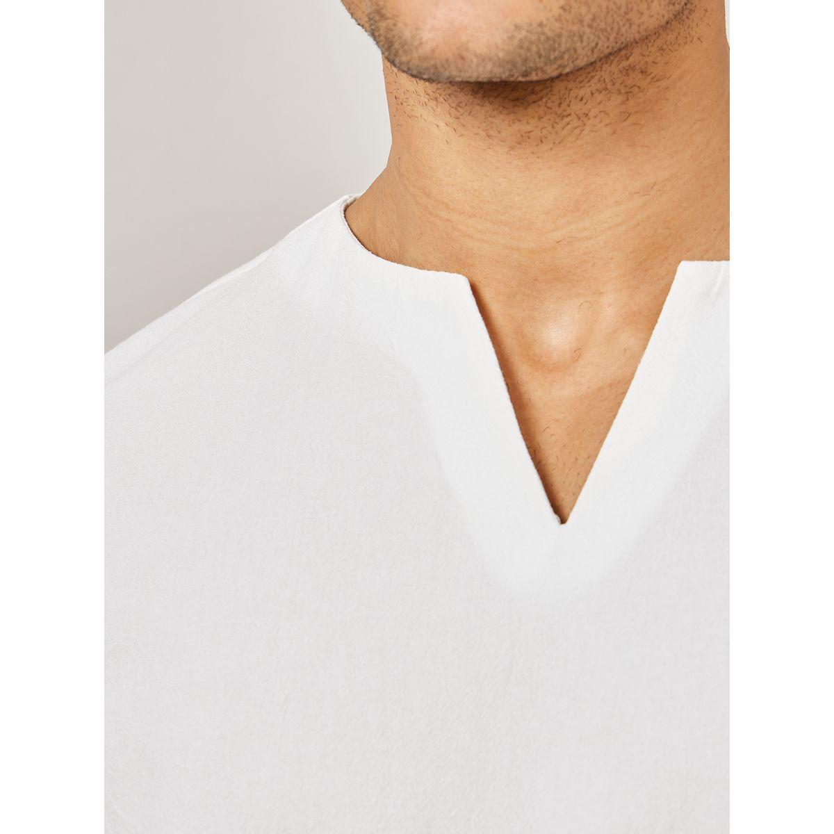 Styli Textured Woven Notch Neck Shirt-men-clothing-shirts-image-3