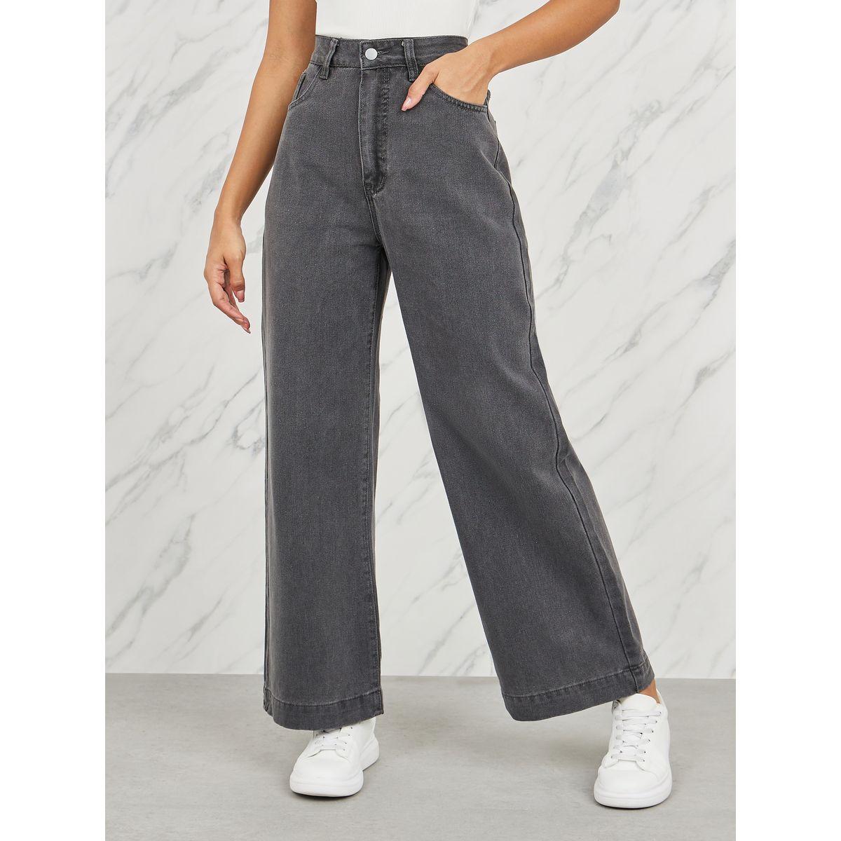 جينز بخصر عالي وقصة فضفاضة-women-clothing-bottoms-jeans-image-1