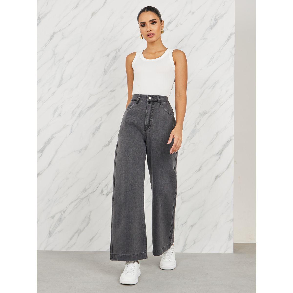 جينز بخصر عالي وقصة فضفاضة-women-clothing-bottoms-jeans-image-2