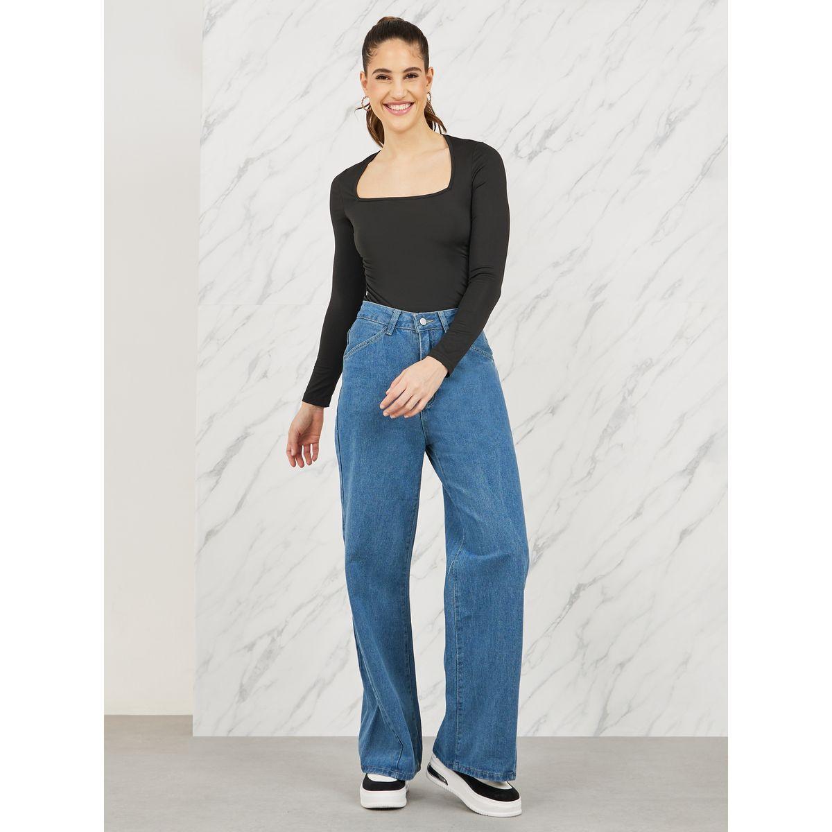 Styli High Rise Wide Leg Jeans-women-clothing-bottoms-jeans-image-2