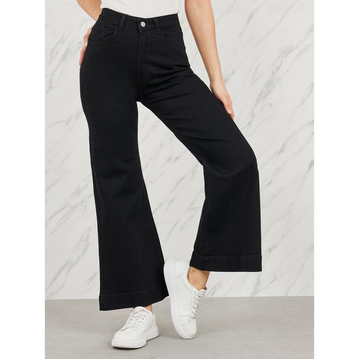 Styli High Rise Flared Hem Ankle Length Jeans-women-clothing-bottoms-jeans-image-1