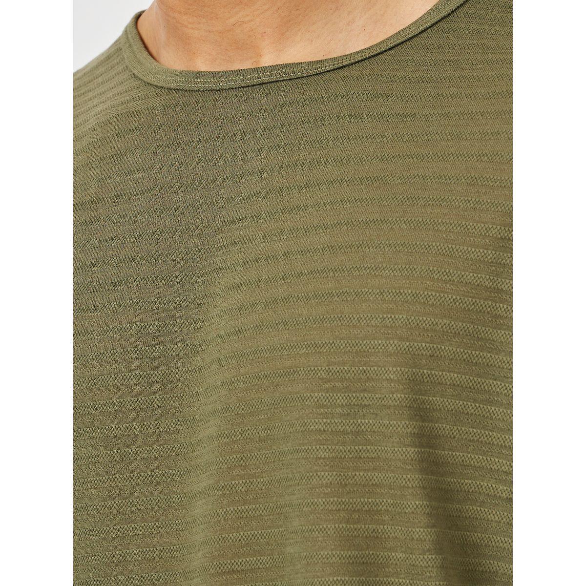 Styli Unwind Textured Round Neck T-Shirt & Shorts Set-men-clothing-nightwear-sets-image-3