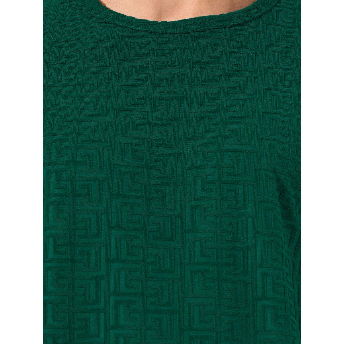 Styli Unwind Textured Short Sleeve T-Shirt & Shorts Set-men-clothing-nightwear-sets-image-3