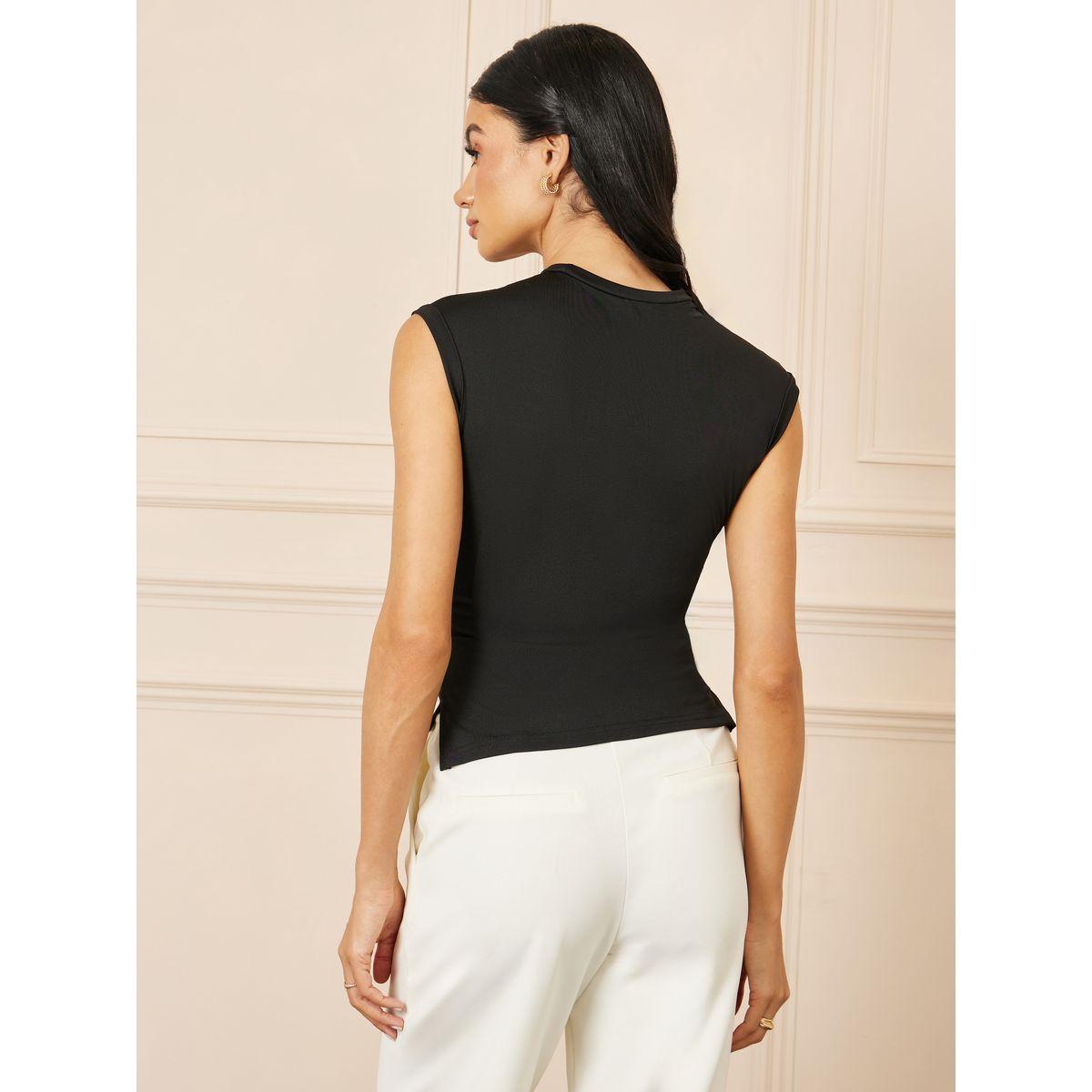 تيشيرت بحافة غير متماثلة الطول-women-clothing-tshirts-image-4