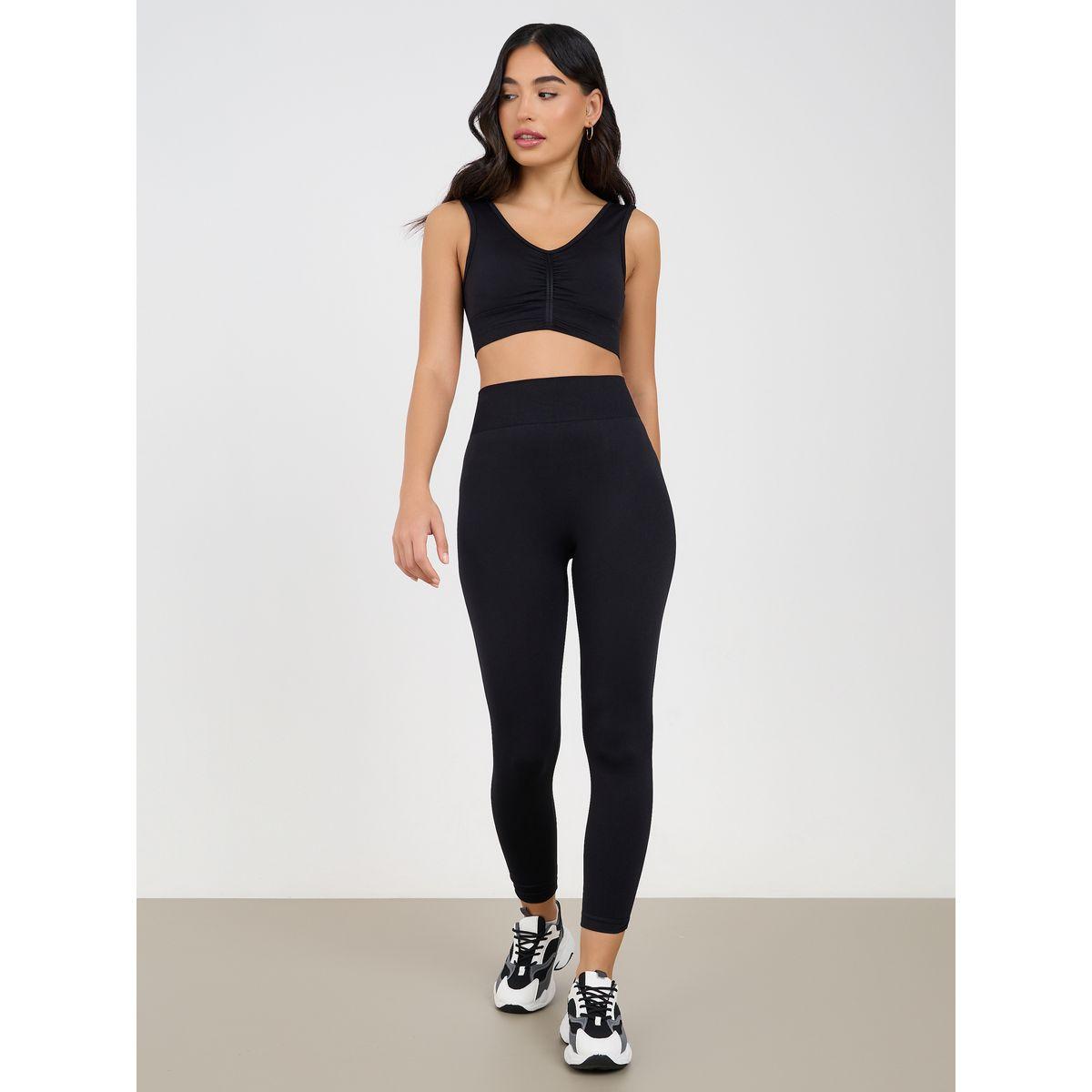 مجموعة من (ليقنز + صدرية )-sports-women-clothing-trackpantsandtracksuits-image-1
