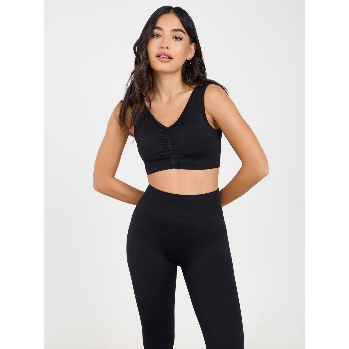 مجموعة من (ليقنز + صدرية )-sports-women-clothing-trackpantsandtracksuits-image-2