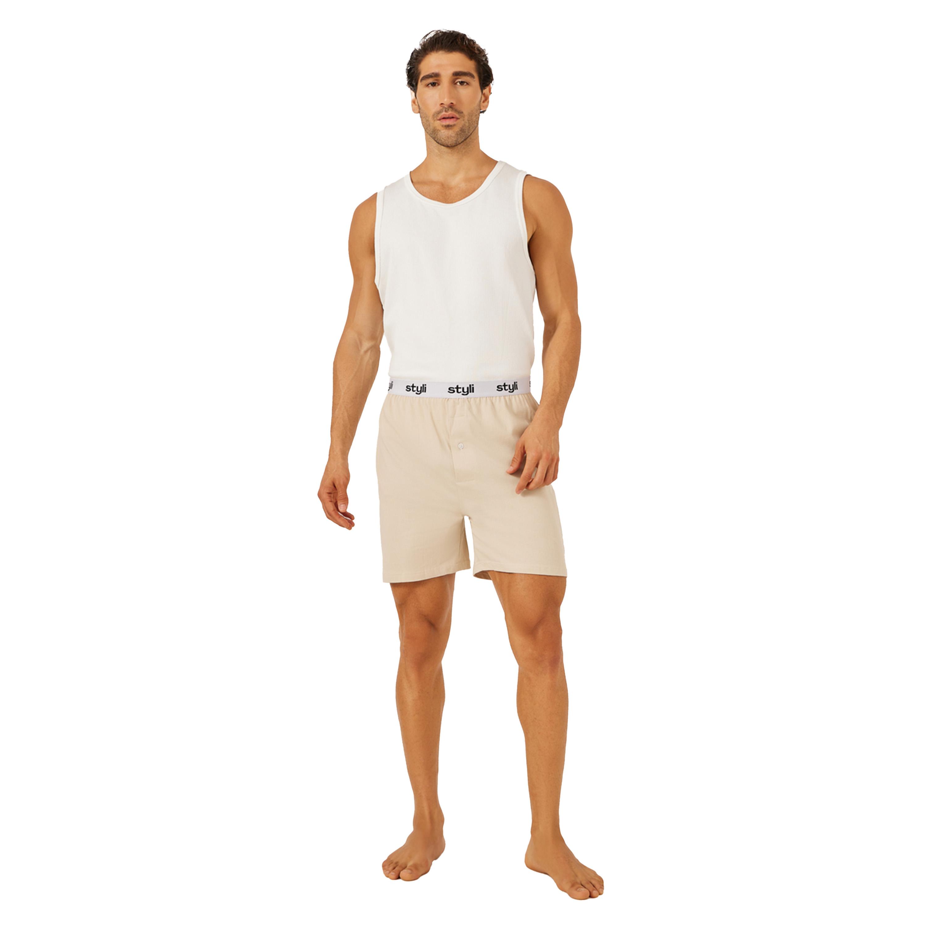 Styli Pack of 2 - Knitted Boxer With Elasticated Waistband-men-clothing-innerwear-underwear-image-2