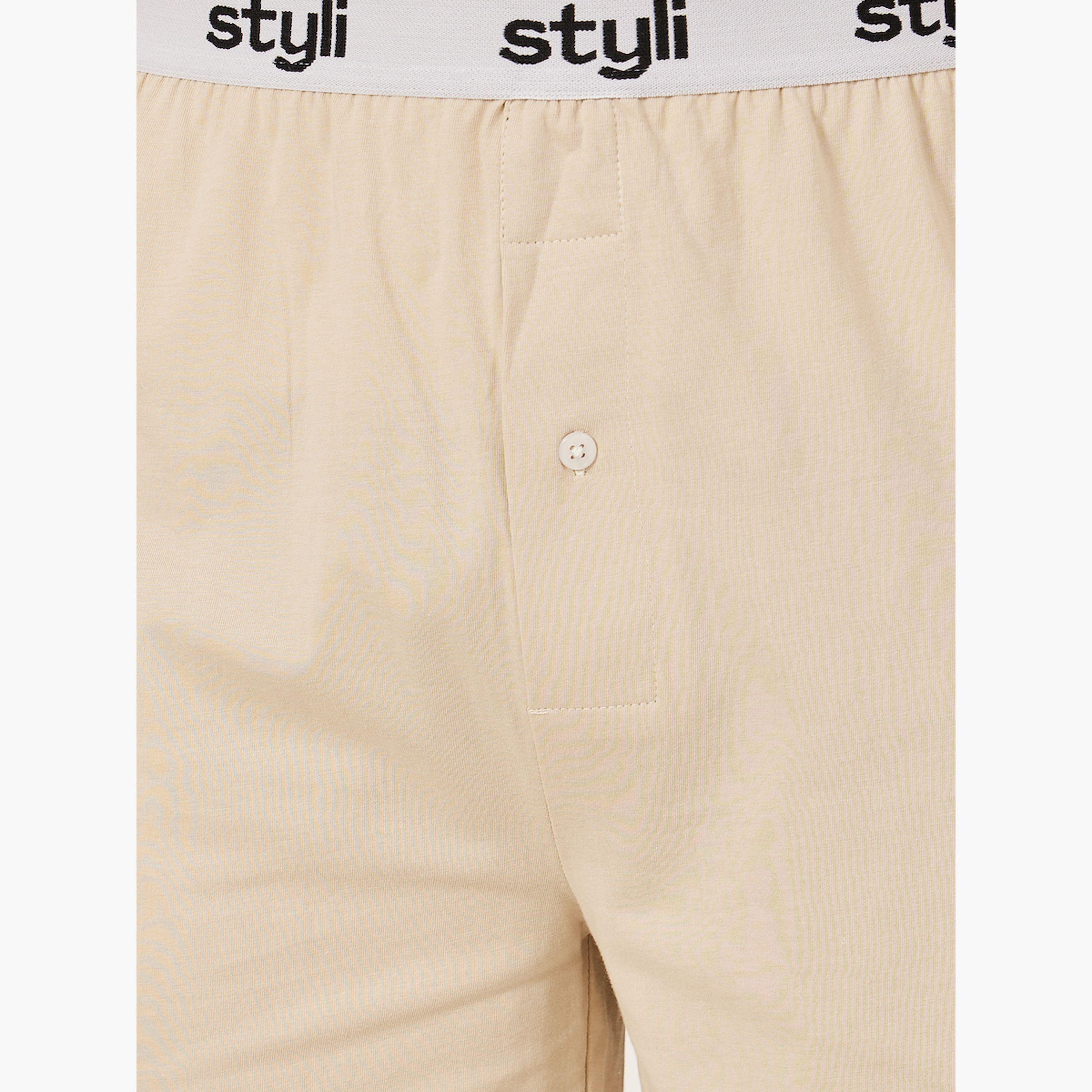 Styli Pack of 2 - Knitted Boxer With Elasticated Waistband-men-clothing-innerwear-underwear-image-3