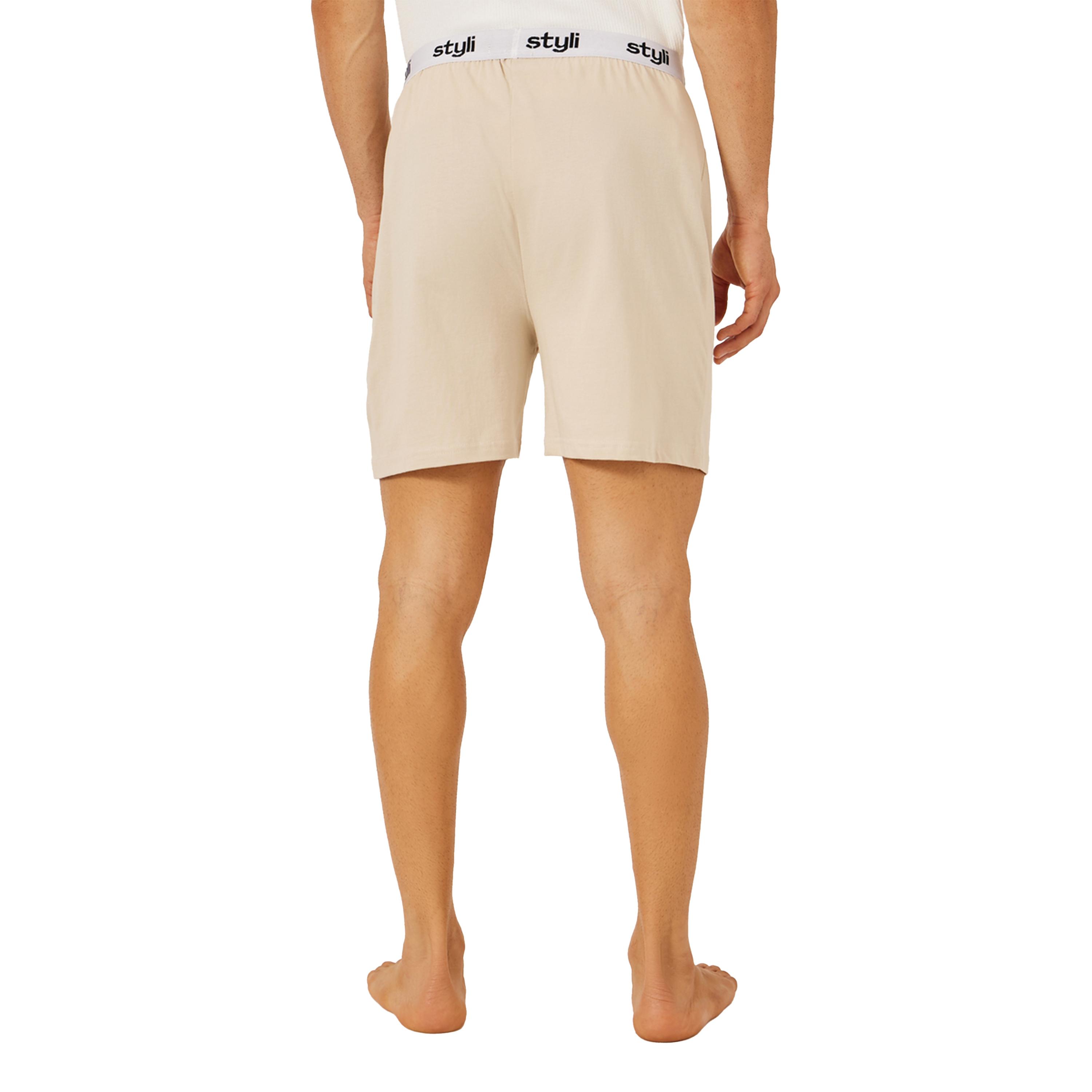 ستايلي - مجموعة من قطعتين - بوكسر محبوك بحزام خصر مطاطي-men-clothing-innerwear-underwear-image-4