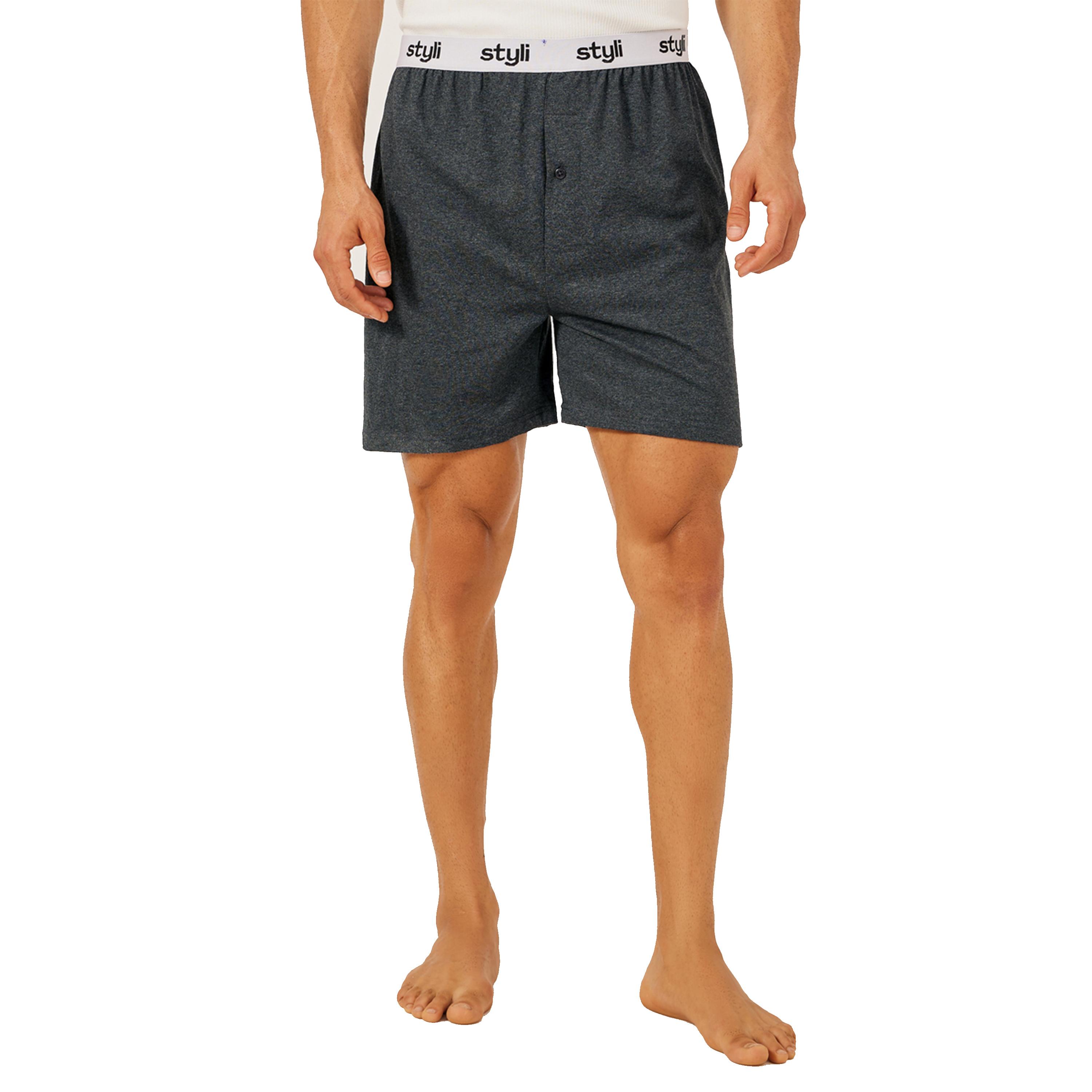 ستايلي - مجموعة من قطعتين - بوكسر محبوك بحزام خصر مطاطي-men-clothing-innerwear-underwear-image-6