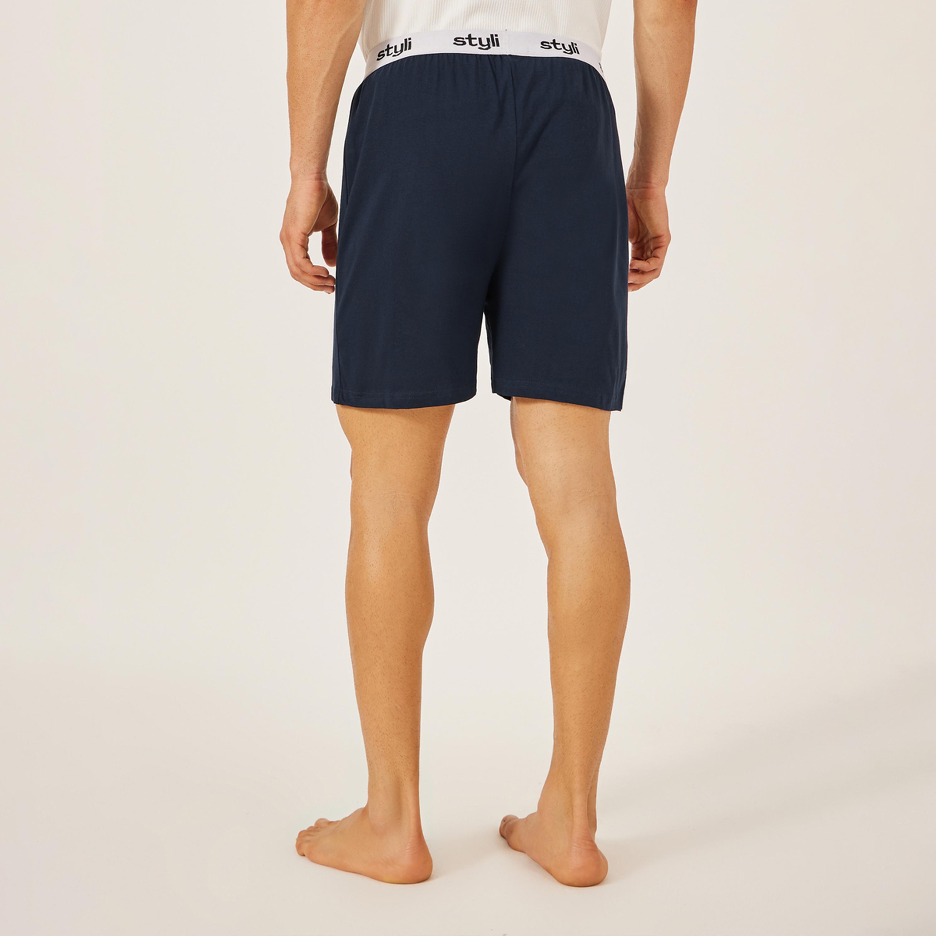 ستايلي - مجموعة من قطعتين - بوكسر محبوك بحزام خصر مطاطي-men-clothing-innerwear-underwear-image-5