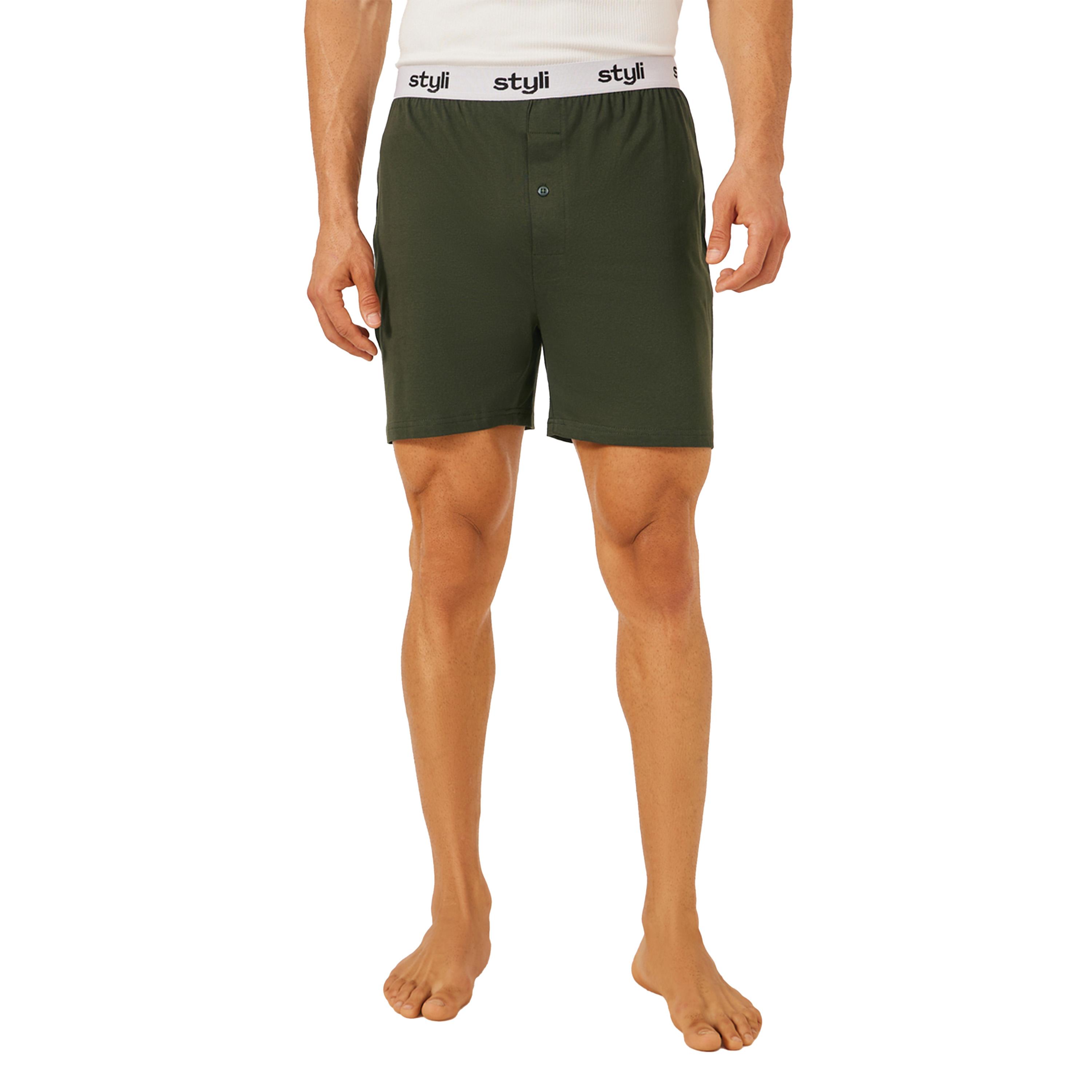 Styli Pack of 2 - Knitted Boxer With Elasticated Waistband-men-clothing-innerwear-underwear-image-2
