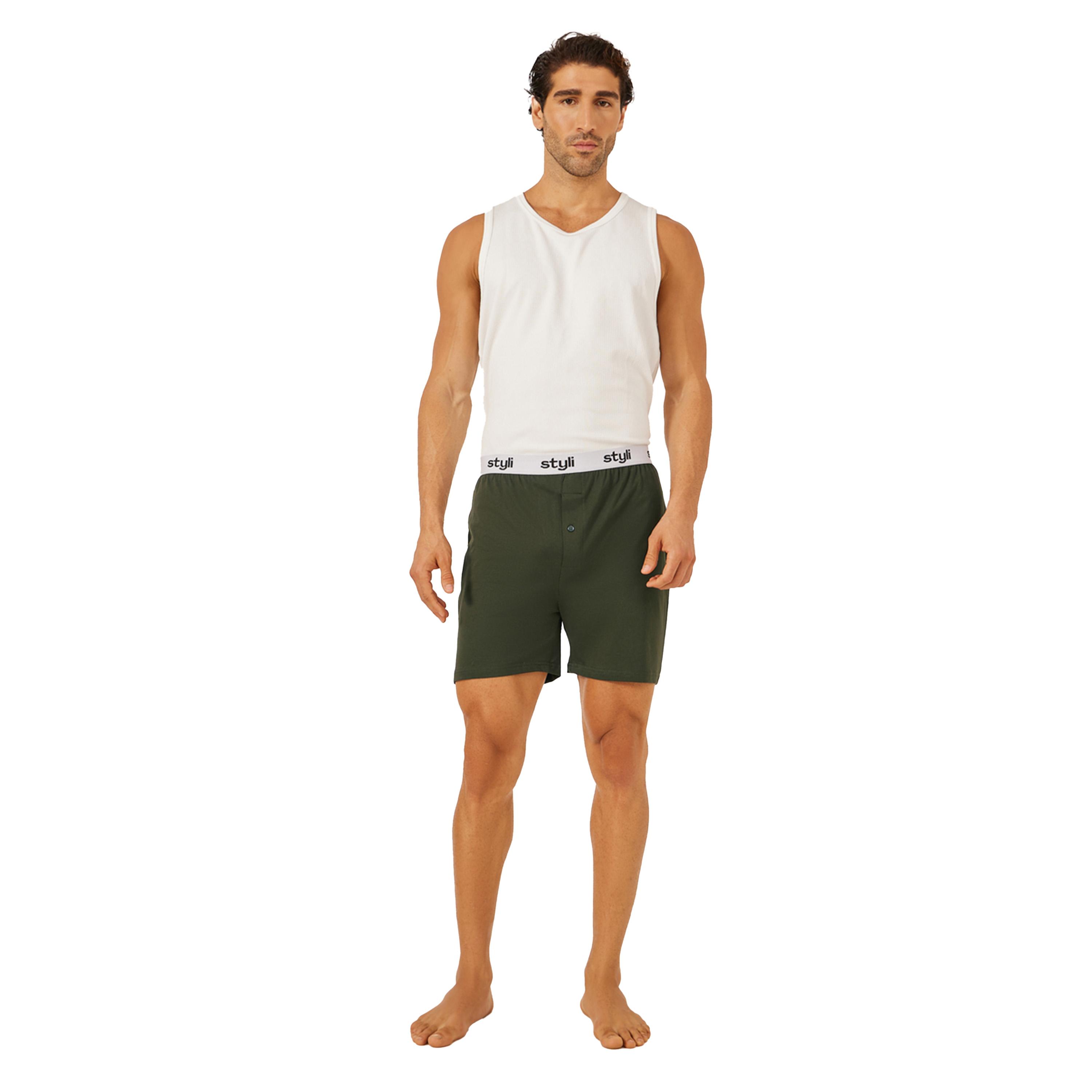Styli Pack of 2 - Knitted Boxer With Elasticated Waistband-men-clothing-innerwear-underwear-image-4
