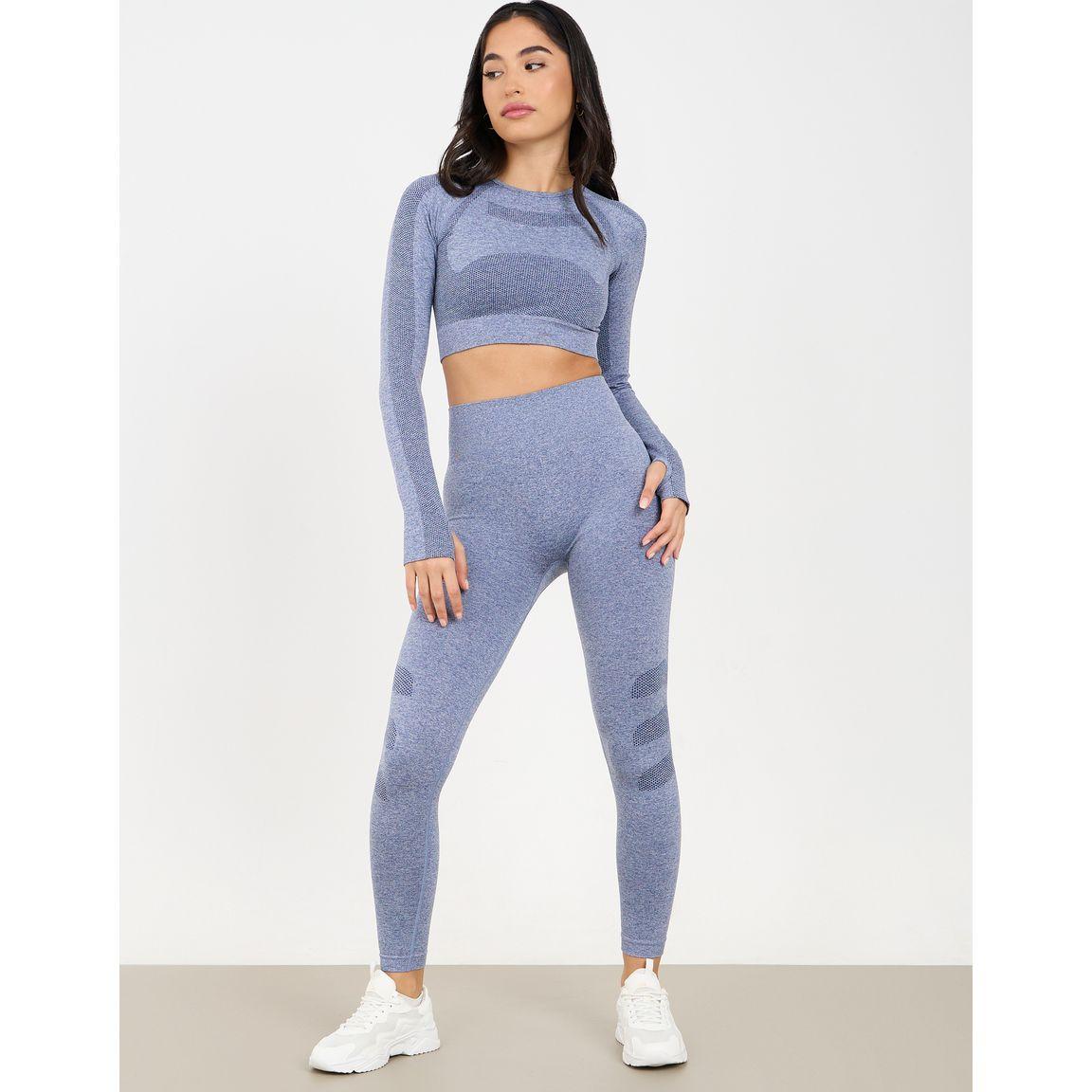 مجموعة من ( ليقنز + بلوزة قصيرة )-sports-women-clothing-trackpantsandtracksuits-image-3