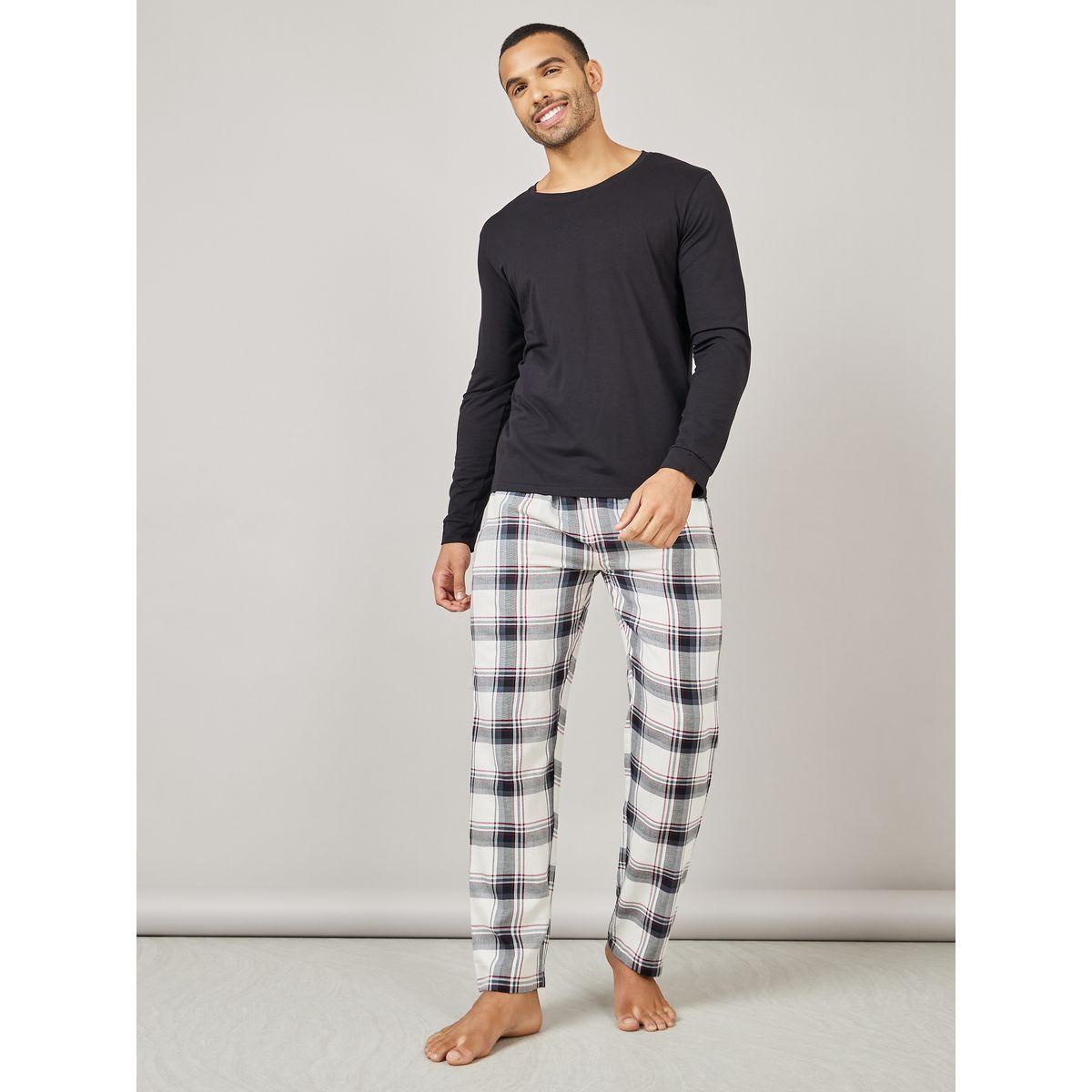 Styli Unwind Checkered Woven Straight Pyjama-men-clothing-nightwear-pyjamaandshorts-image-2