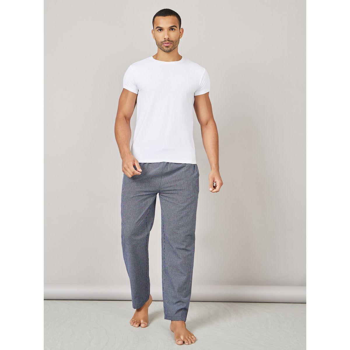 Styli Unwind Checkered Woven Straight Pyjama-men-clothing-nightwear-pyjamaandshorts-image-1