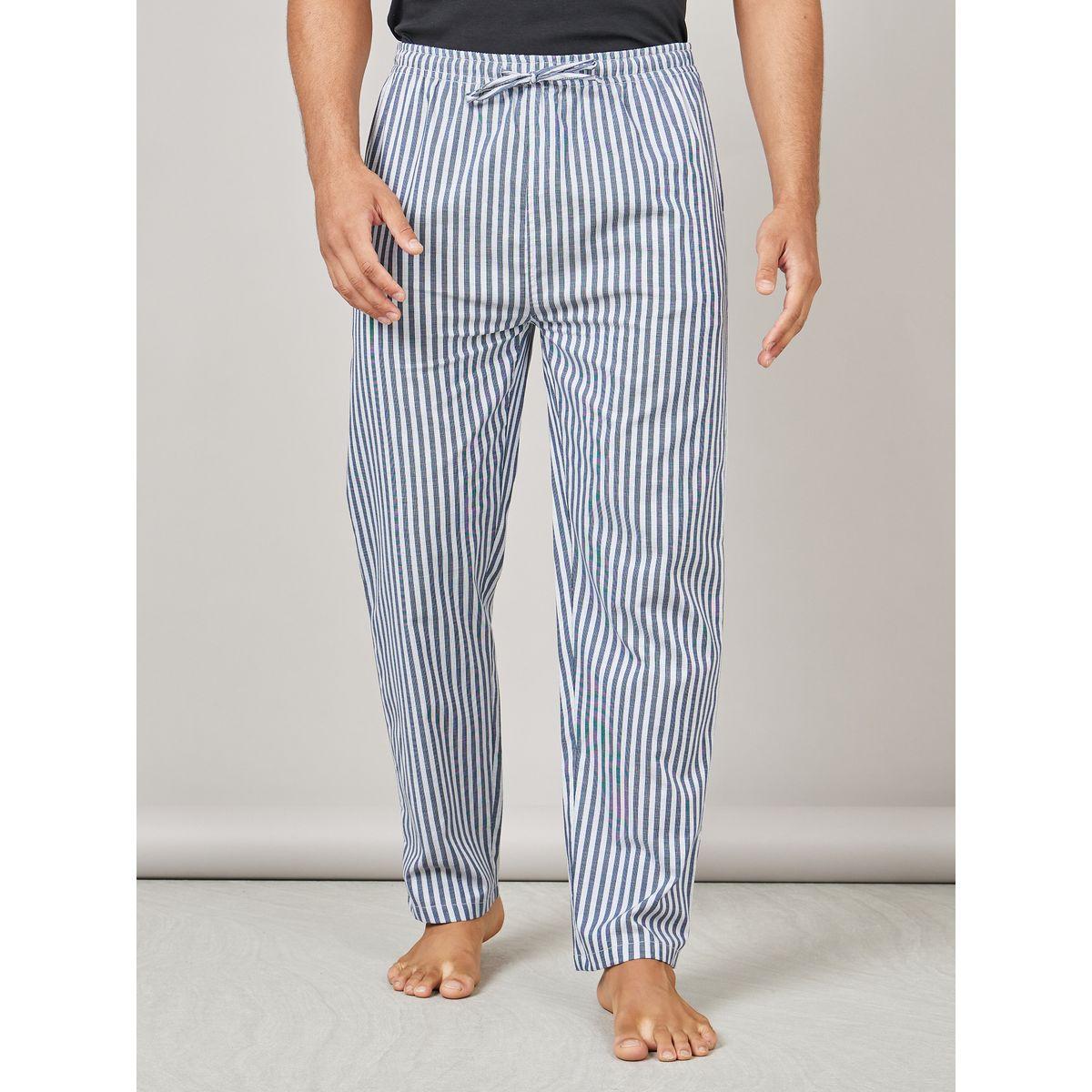 Styli Unwind Striped Woven Straight Pyjama-men-clothing-nightwear-pyjamaandshorts-image-1