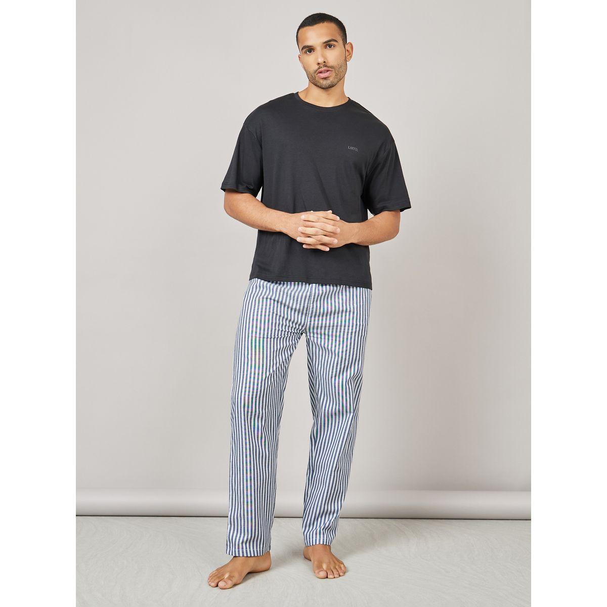 Styli Unwind Striped Woven Straight Pyjama-men-clothing-nightwear-pyjamaandshorts-image-2