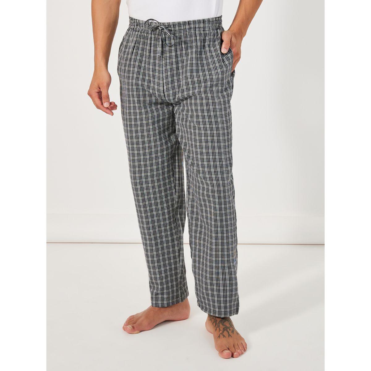 Styli Unwind Checkered Woven Straight Pyjama-men-clothing-nightwear-pyjamaandshorts-image-1