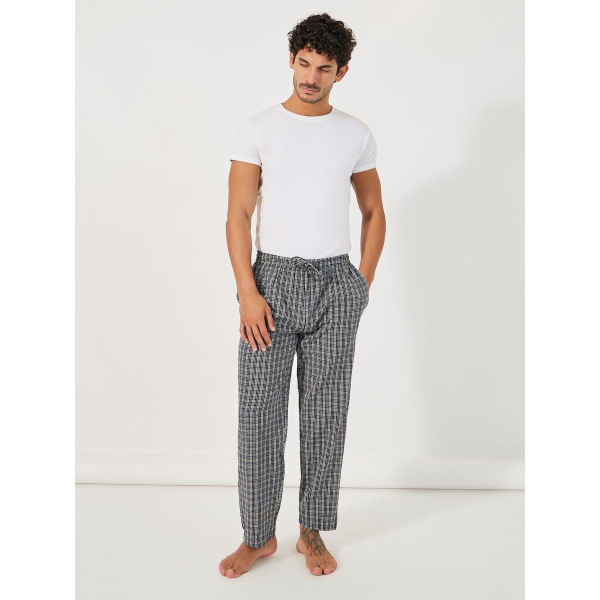 Styli Unwind Checkered Woven Straight Pyjama-men-clothing-nightwear-pyjamaandshorts-image-2